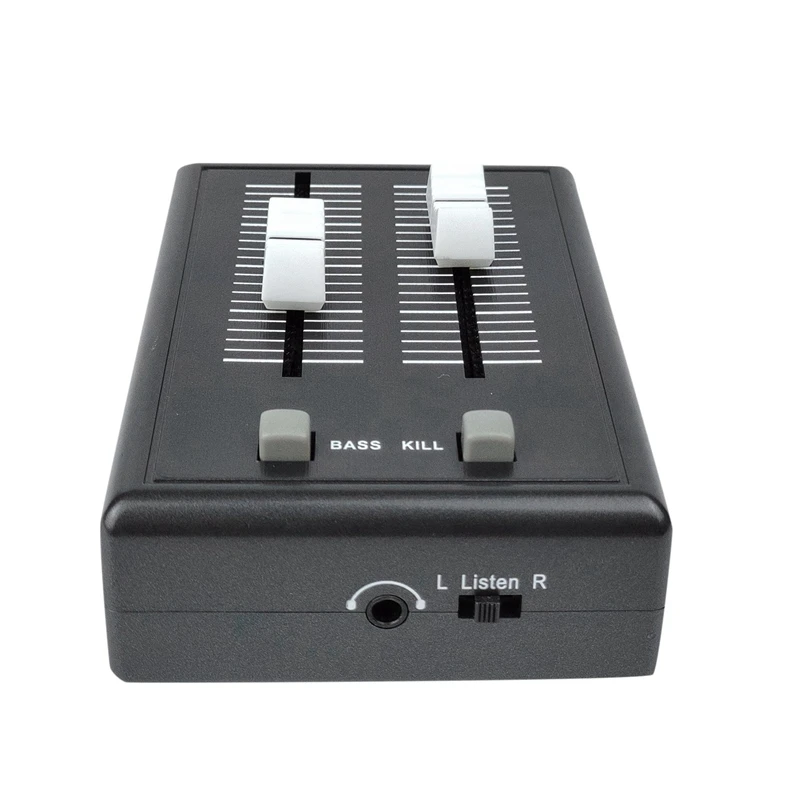 

Mini Dj Mixer Console 2 Channel Audio Mixer Console for Phone/Computer/Laptop/Dvd