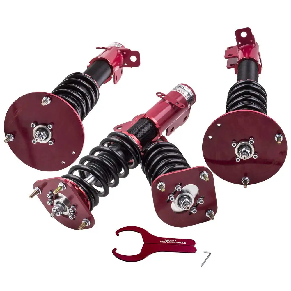 Комплект ударных насадок Coilover для Dodge Neon 00-05 и SRT-4 03-05 24 способа 4 шт. Красный