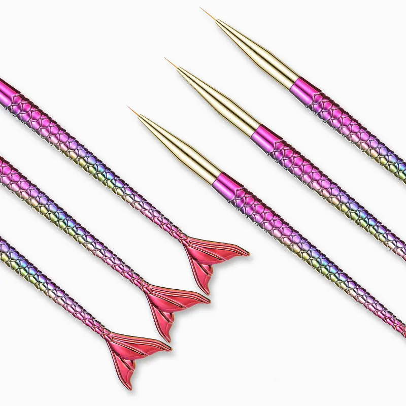 Кисть для рисования линий ногтей кристальная акриловая тонкая ручка лайнер