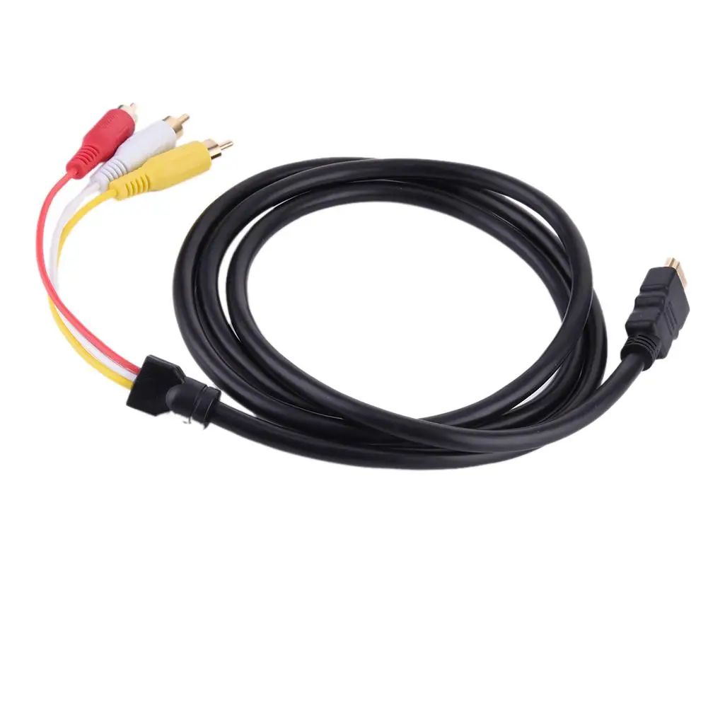 1 5 м совместимому с HDMI Мужской до 3 RCA AV аудио-видео кабель адаптера 3RCA стерео