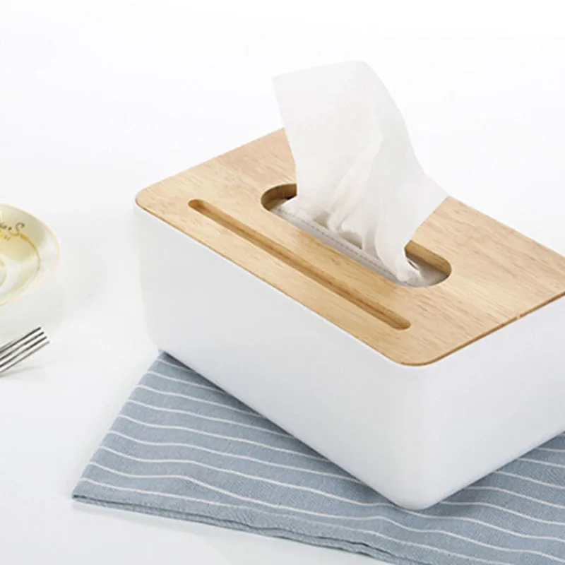

Nordic Style Decoration Tools Plastic Tissue Box Paper Towel Tissue Case Holder Home Table Decor Organizer Household Supplies