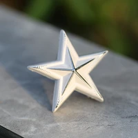 white star pins metal brooches badge shirt blouse collar needle lapel pins men women fashion jewelry pins for backpacks hat pin