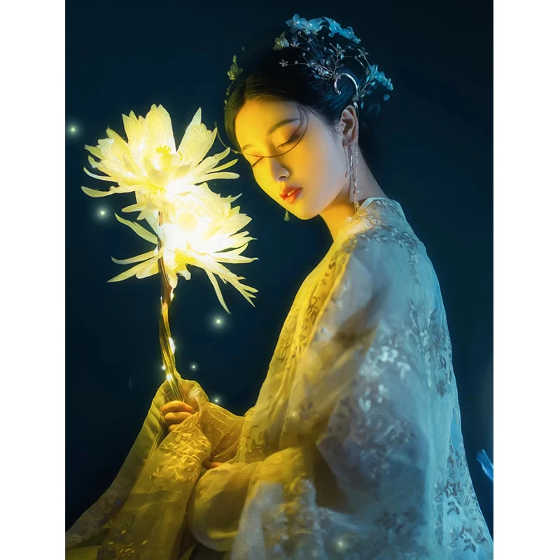 Disfraz antiguo Hanfu de estilo chino antiguo, c&aacute;rdigan Tang, vestido de pecho alto, traje de Super Hada, primavera y oto&ntilde;o-2