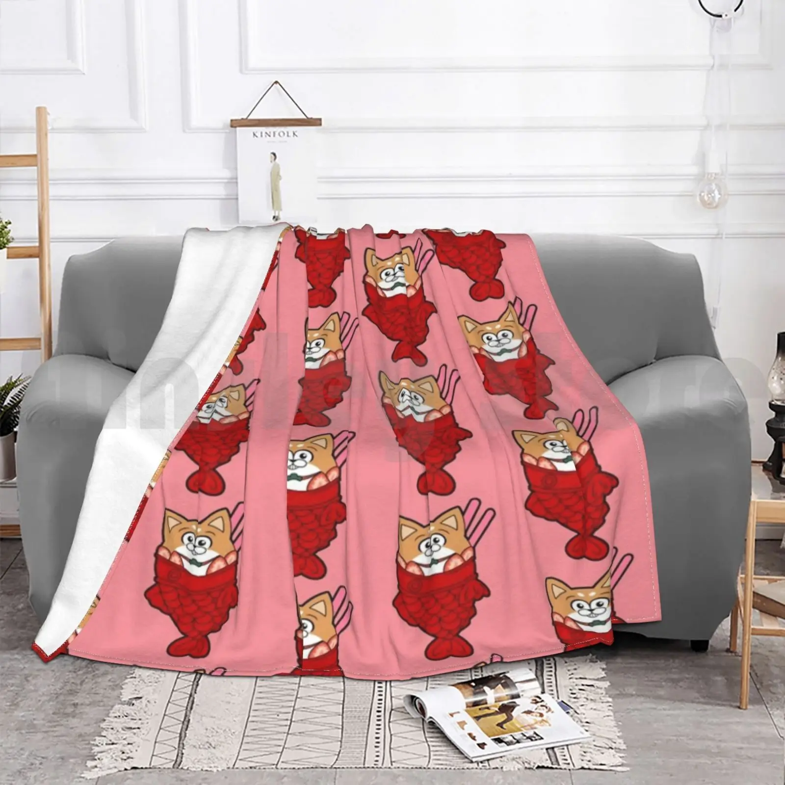 Одеяло Taiyaki Osomatsu для дивана-кровати путешествий San