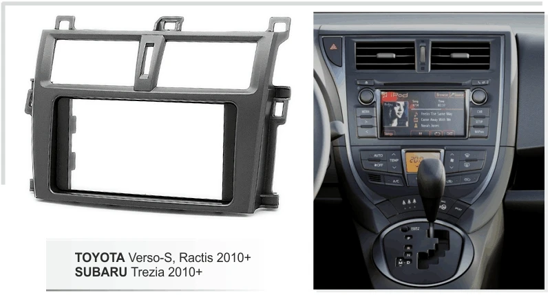 Автомобильная радиоустановка Fascia Для Toyota Verso-S Ractis Subaru Trezia 2010 + комплект для