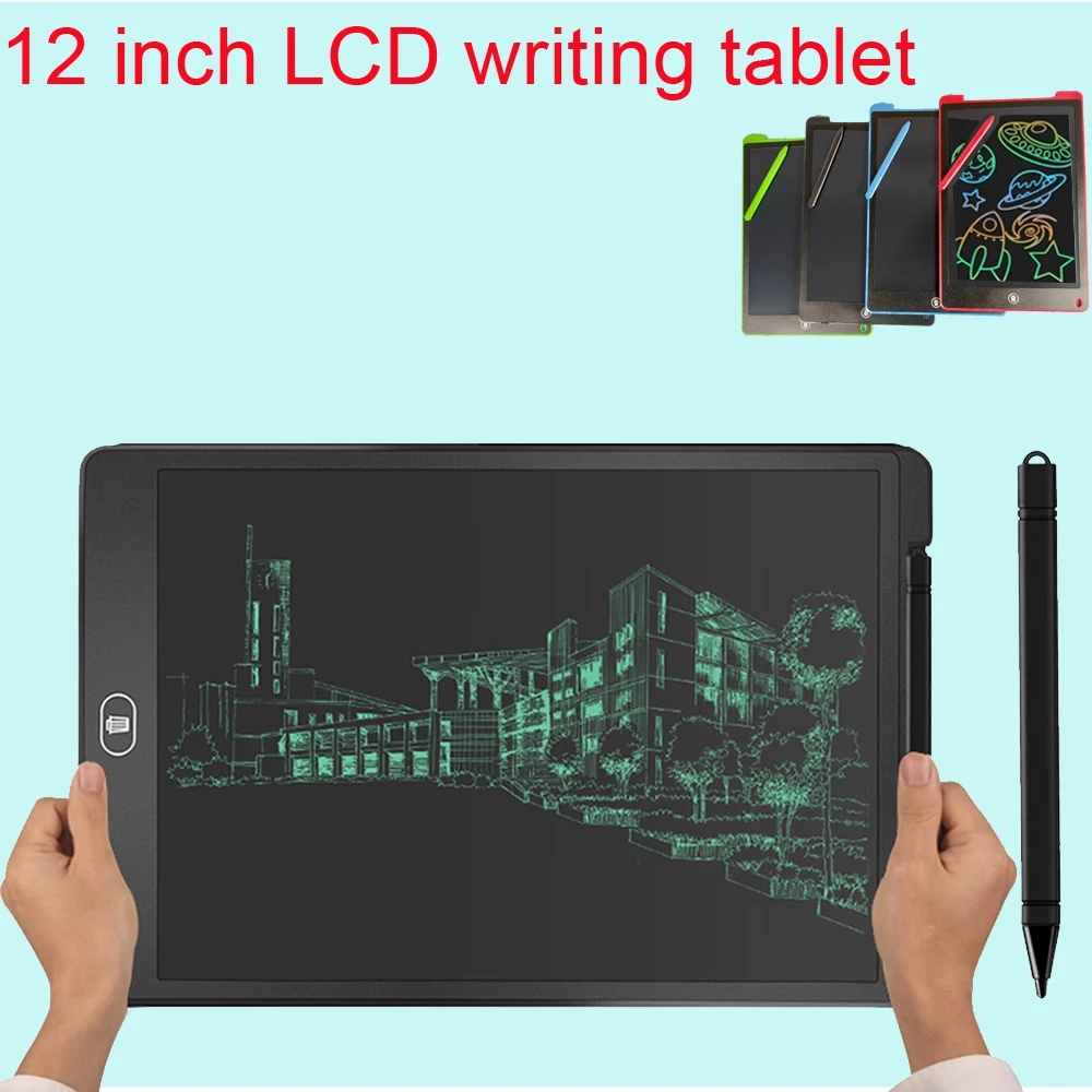 

12 inch LCD Writing Tablet Electronic Notepad Drawing Graphics Drawing Board 8.5 inch Colorful Handwriting Pad Gift for Kids