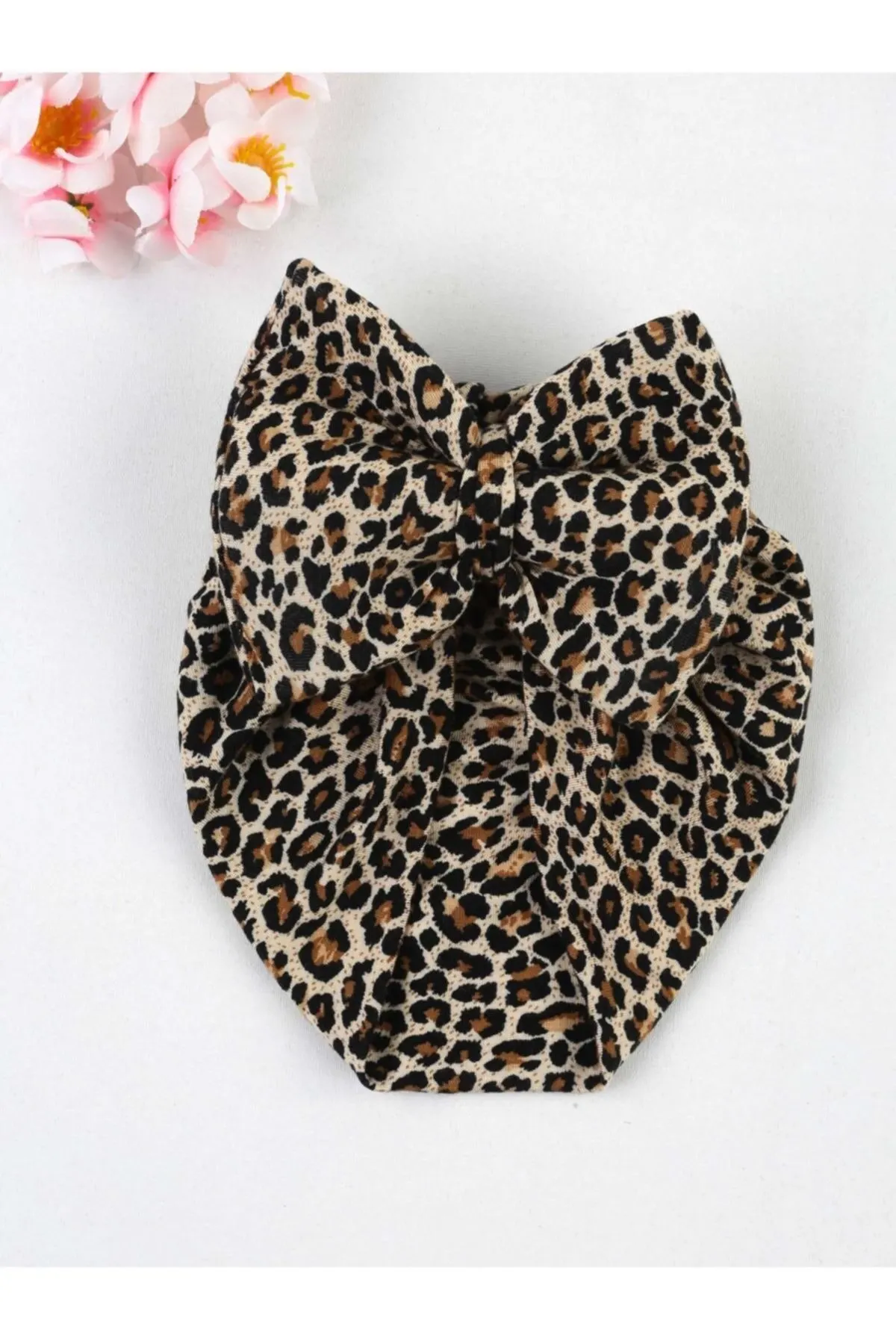 

Шарф с леопардовым бантом и узором в виде косточек, аксессуар для волос, повязка на голову унисекс, модные повязки на голову для девочек, жен...