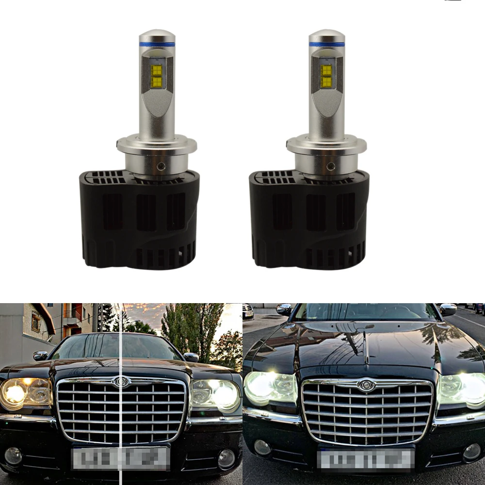 2x Canbus 6000k белый 10400lm D1S светодиодный светильник с наконечником для Chrysler 300C (2010)|Фара