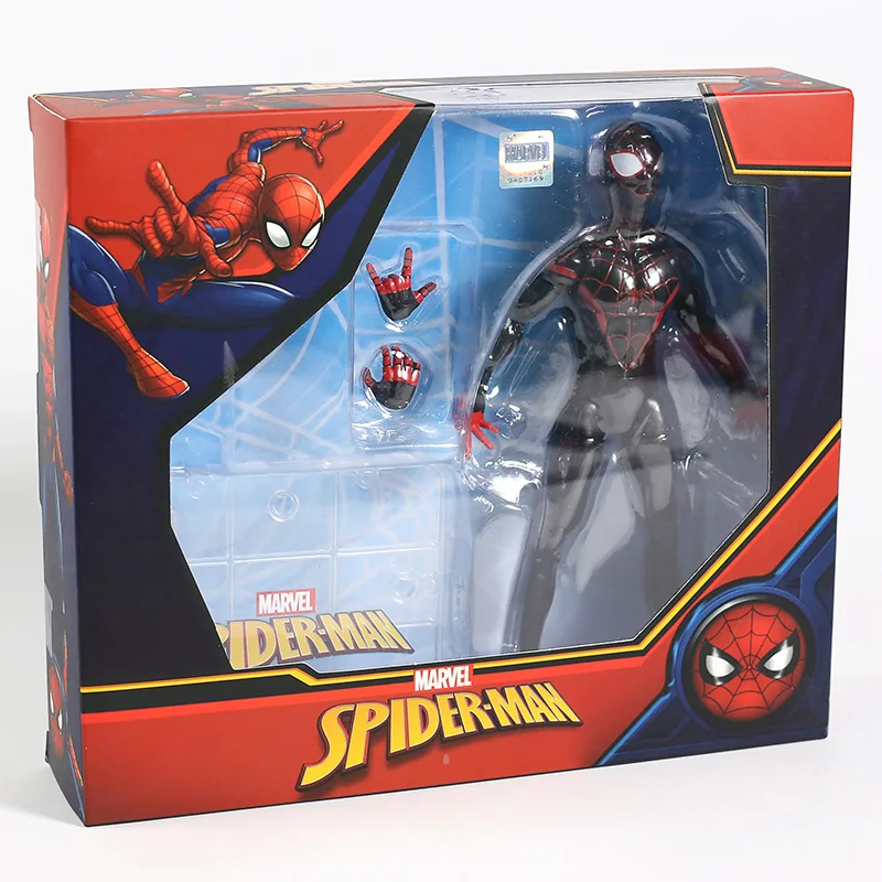 Marvel Человек-паук Miles Morales Gwen Stacy Питер Паркер Черный Человек-паук 2099 ПВХ фигурка Коллекционная модель игрушки