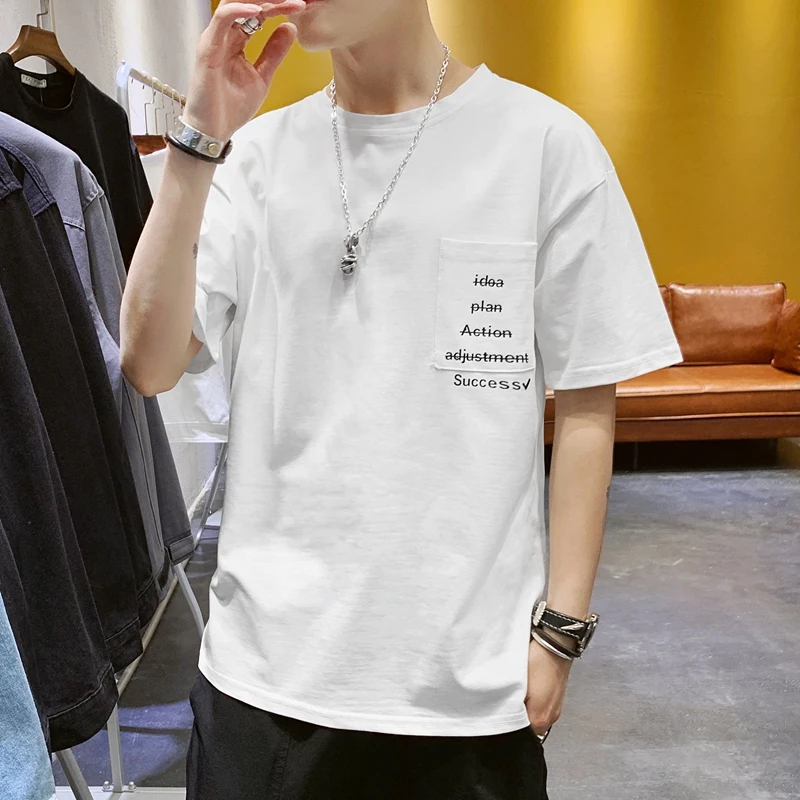 Men's t shirt Streetwear Casual Printing Tee Shirt Short Sleeve Male T-Shirt Round Neck Cotton Comfort Summer T-shirt | Мужская