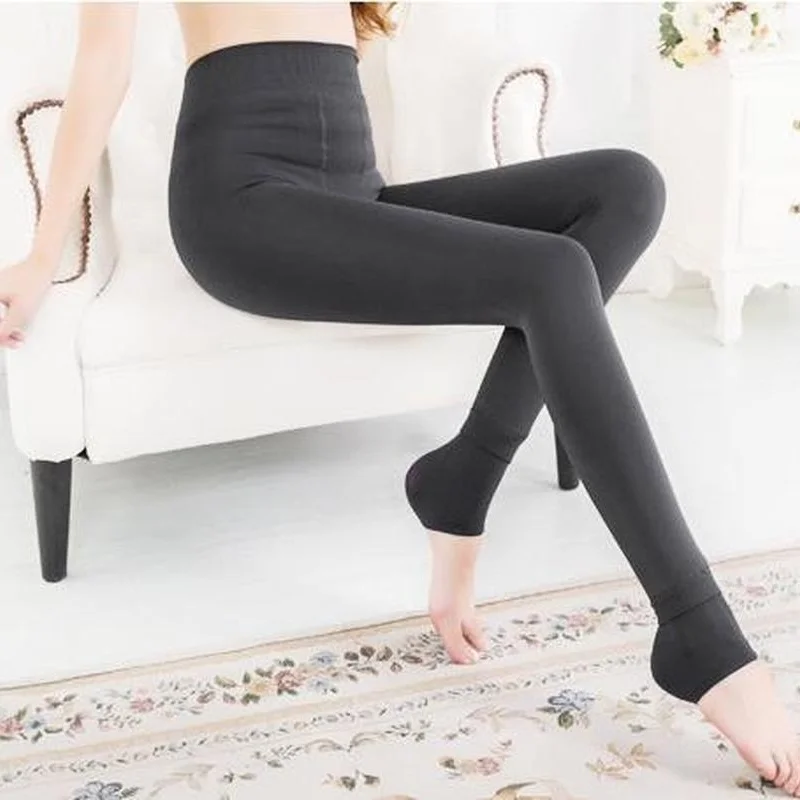 

Autumn and Winter 200g Pearl Velvet Leggings Plus Plush Thickened High Waist Seamless One-piece Pants High Elastic Warm Pants
