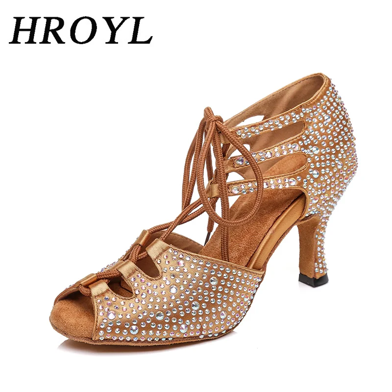 Новое поступление Сандалии для танцев на шнуровке Элегантная женская обувь