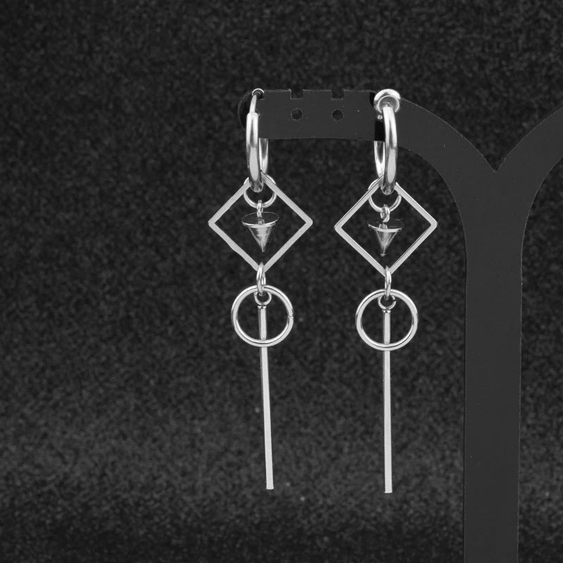 

Same Adjustable Stainless Steel Unisex Personality Earrings