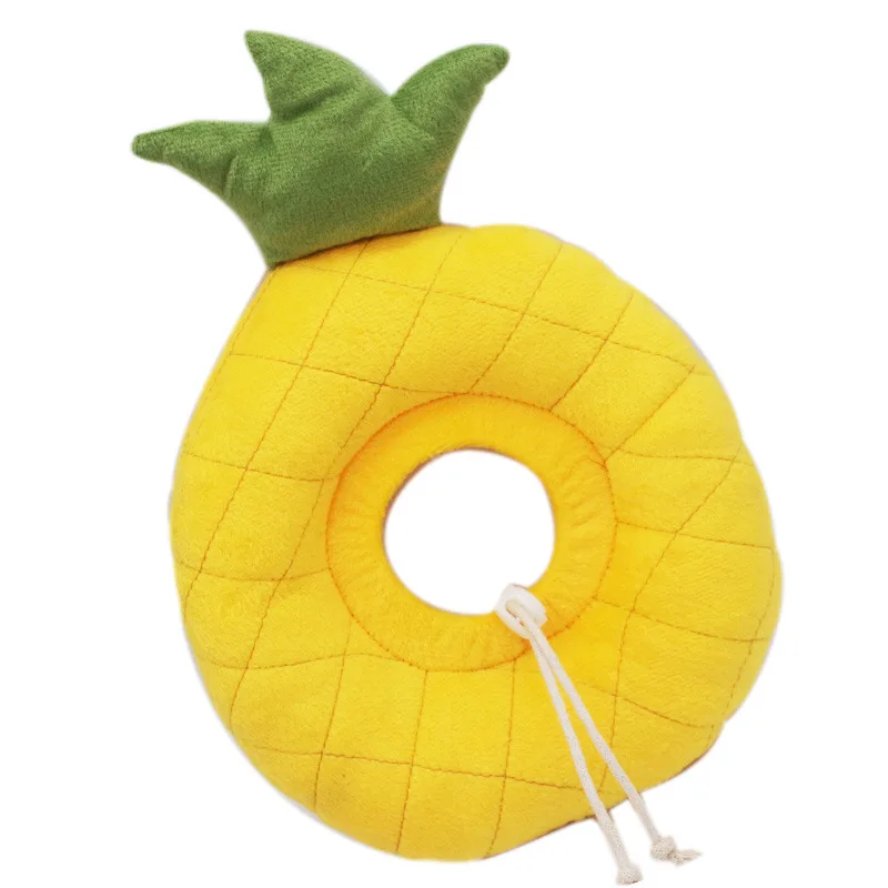 

Bread Fruit Pet Elizabethan Collar Soft Cotton Dog Cat Adjustable Wound Healing Collar Prevent Bite Neck Ring Protection Collar