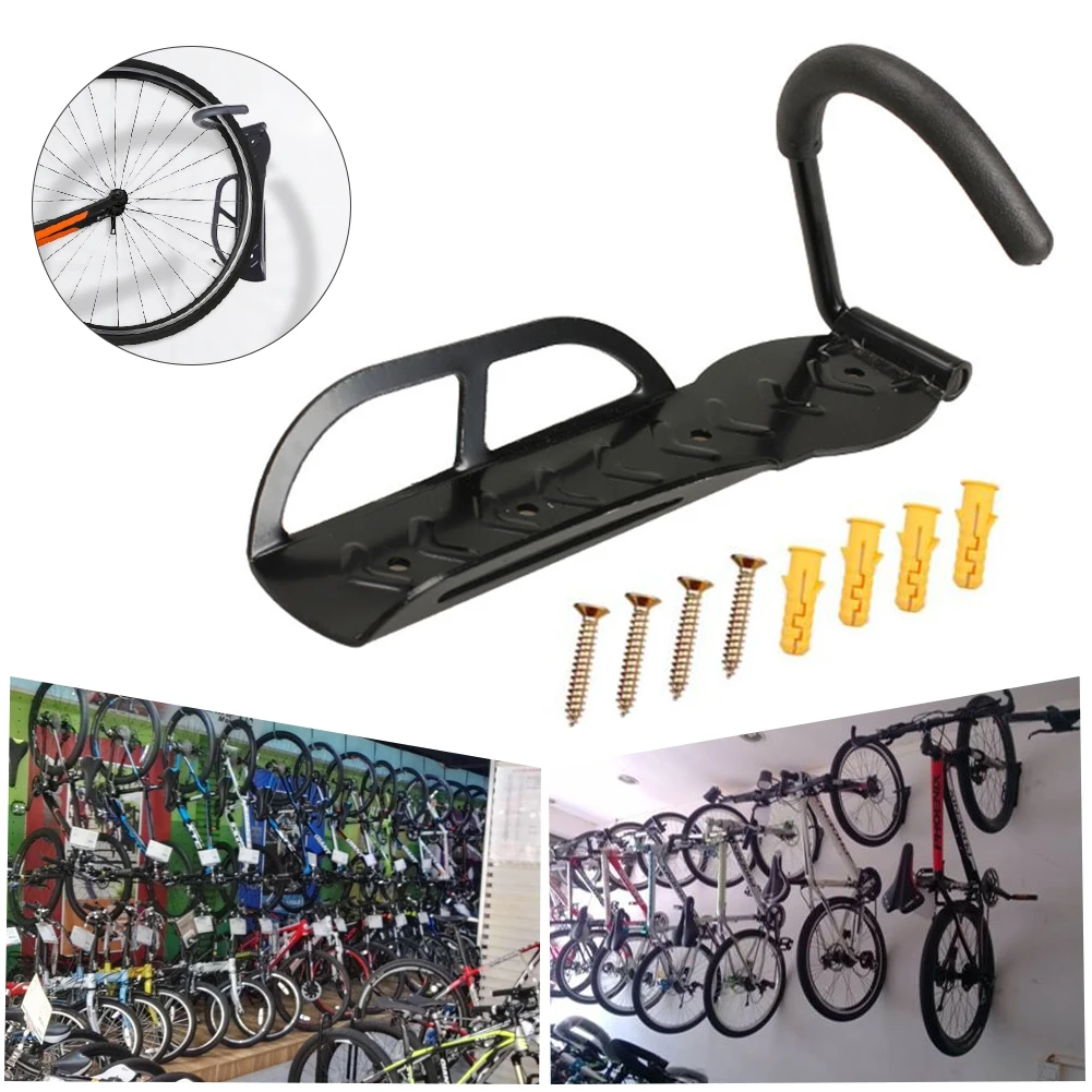 2021 new bike stand wall mount bicycle holder mountain bike rack stands hanger hook bicycle accessories for indoor garage free global shipping