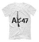 Ak-47 новая футболка Россия автомат Калашникова оружие Новое поступление модный бренд Графические футболки