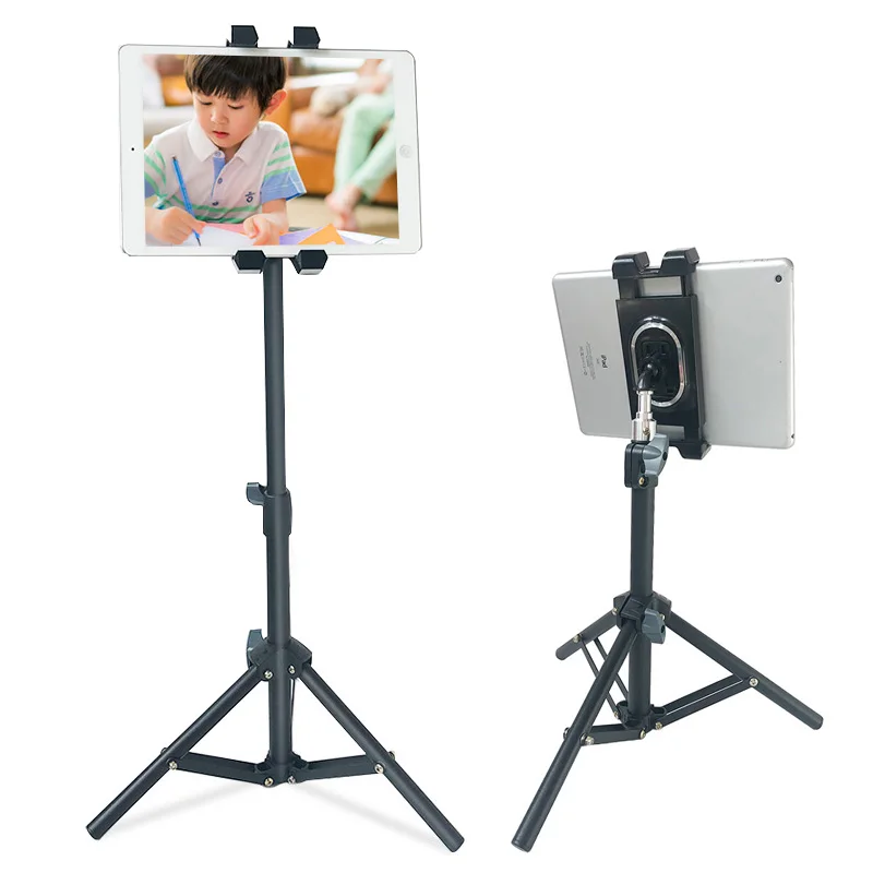 

35cm-63cm Adjustable 360 Rotate Tablet Phone Holder Tripod Floor Stand Bracket for IPhone Samsung Huawei IPAD Air Pro12.9 Mount
