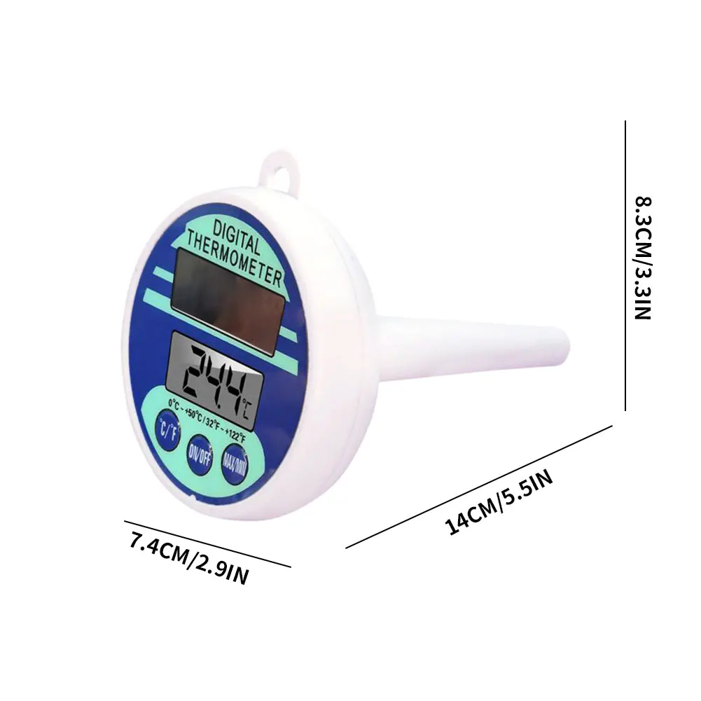 

Solar Pool Digital Thermometer Floating Max Min Water Thermometer Gauge With Display For Swimming Pool Spa Bathtub Aquarium