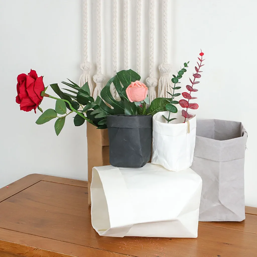 Моющийся пакет из крафтовой бумаги биоразлагаемая зеленая сумка для выращивания