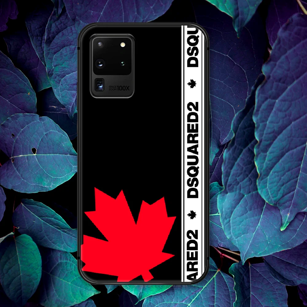 

Italy Fashion Luxury Brand Leaf Phone Case For Samsung Galaxy Note S 8 9 10 20 Plus E Lite Uitra black Bumper Painting Cell 3D