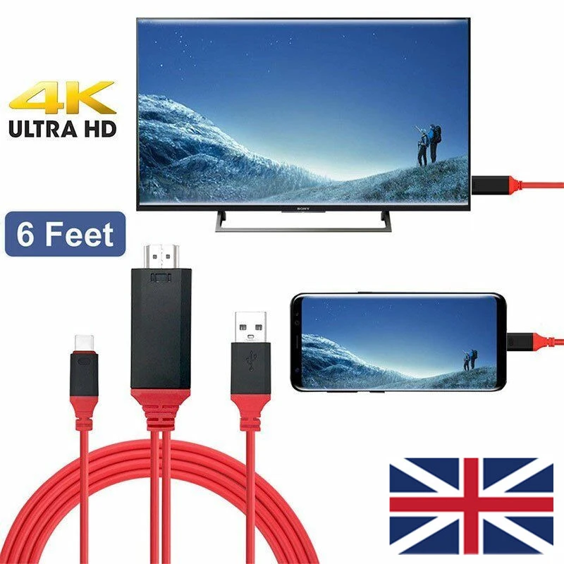 SOONHUA USB C к HDMI кабель типа на адаптер для MacBook Samsung Galaxy S9/S8 Huawei мате 10 Pro P20