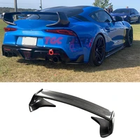 high quality carbon fiber trunk wing spoiler for toyota gr supra a90 a91 mk5 rear spolier sh style carbon car modification parts