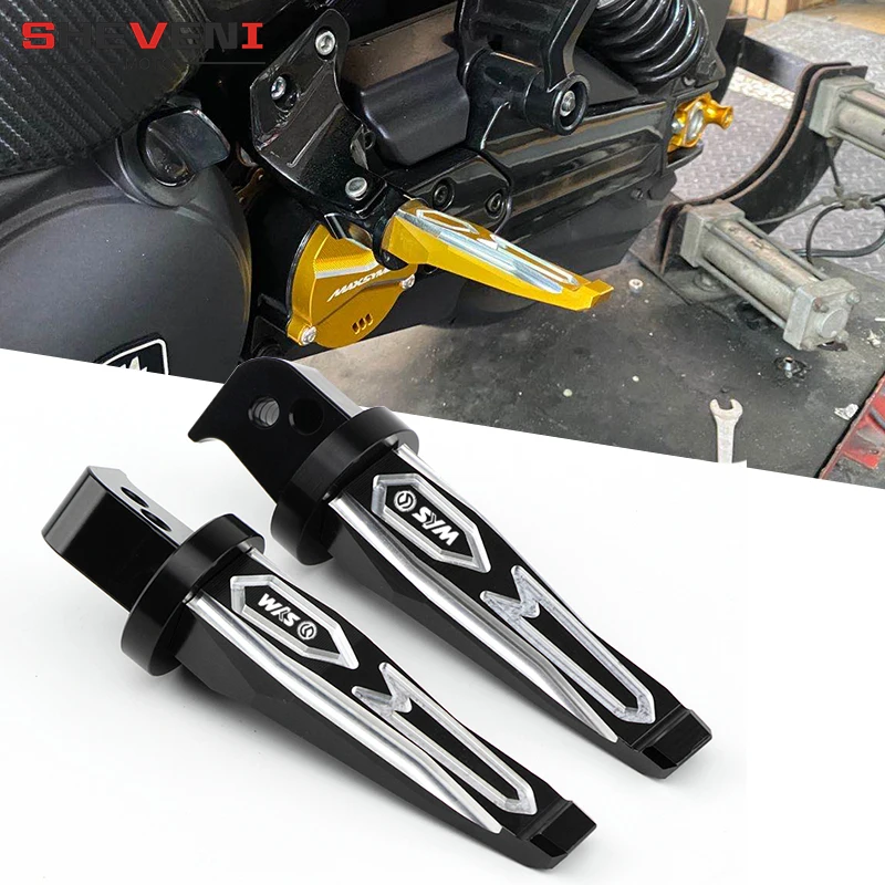 

New For SYM MAXSYM TL 500 Maxsym TL500 MAXSYMTL 500 2020 Motorcycle CNC high quality Rear Foot Pegs Rests Passenger Footrests