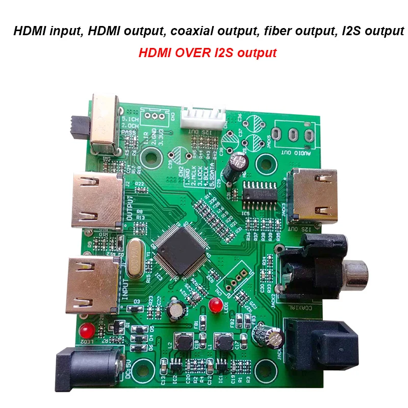 Плата приемника Lusya HDMI-совместимая/MHL к IIS I2S отдельный экстракт звука