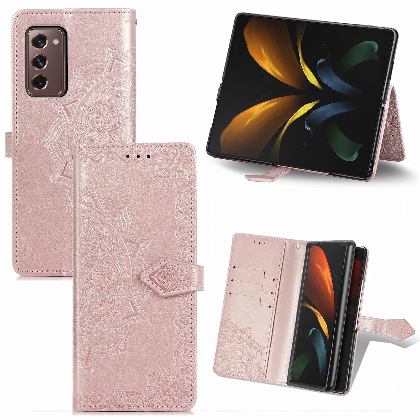 Флип чехол для Samsung Z Fold 2 5G F14 S21 S30 S20 FE Ultra A42 A51 A71 A90 A01 A10 A21 A11 A31 A41 A40 A50 A70 Note 20