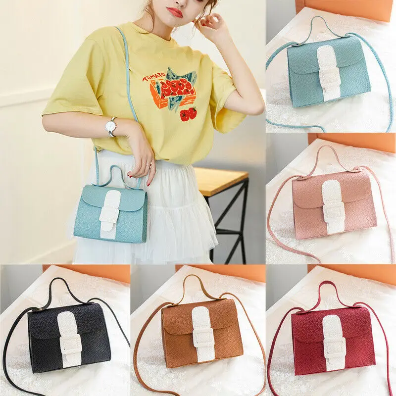 Модная женская сумка милая маленькая дамская сумочка из искусственной кожи для
