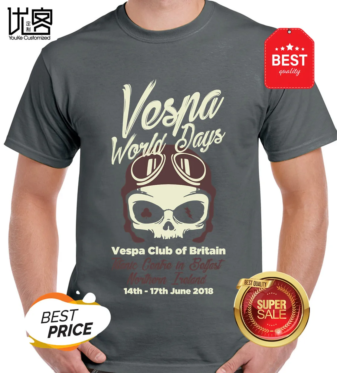 Мужская футболка с логотипом hombre camiseta на заказ мотоцикл vespa скутер 2019 | одежда