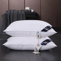 100 cotton pillow hotel bedroom bed sleeping neck pillow middle and high pillow core frosted thickening machine wash