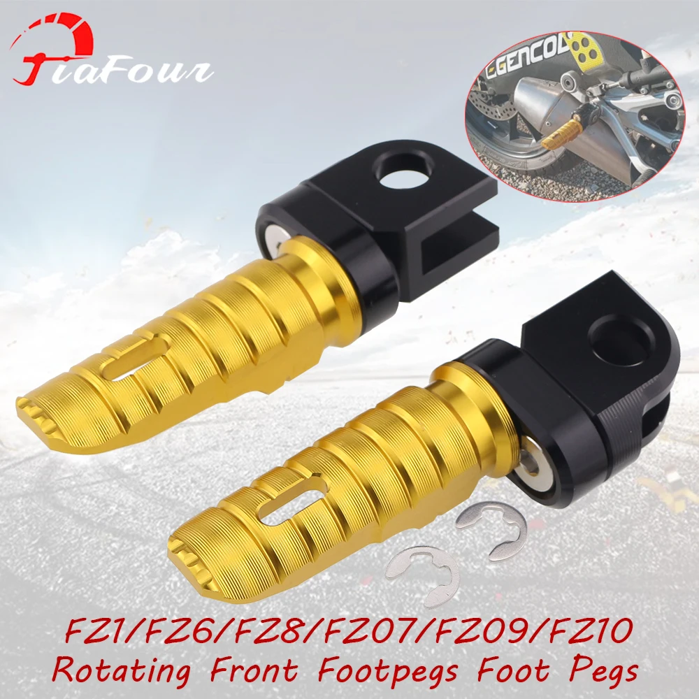 

Fit FZ1 FAZER FZ8 For MT-03 MT-25 FZ-07 FZ-09 FJ-09 FZ-10 FZ-6R FZ-6N/S FZS 600/FAZER Front Footrest Foot Pegs Pedals