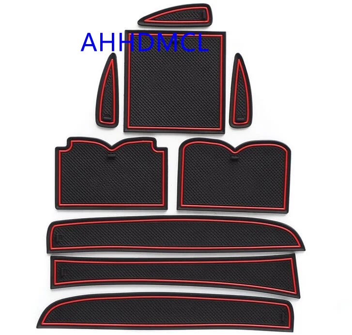 

Car Door Groove Mat Gate Slot Cup Armrest Storage Pad Mat For Infiniti QX50 EX 2015