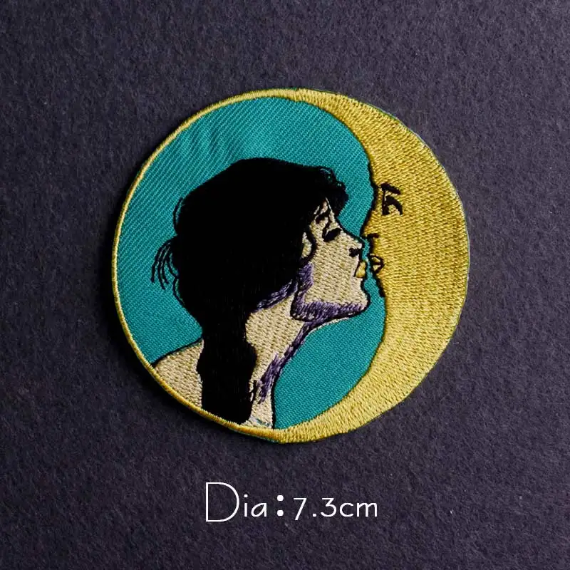 

10pcs/set Gemini's Reflection Patch Embroidery Patch Iron On Patches On Clothes Applique Embroidered Patches For Clothing Badge