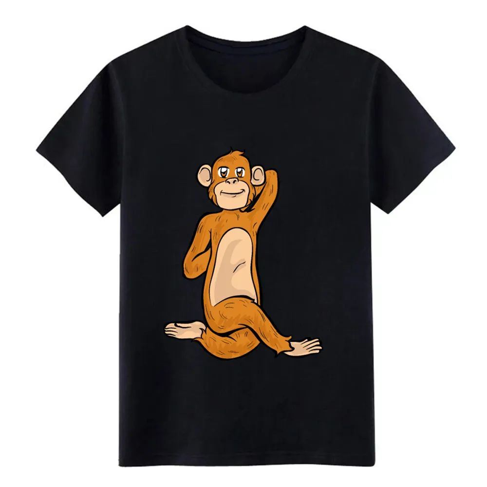 Йога обезьяна обезьяны namaste медитировать zen Футболка мужская на заказ хлопок