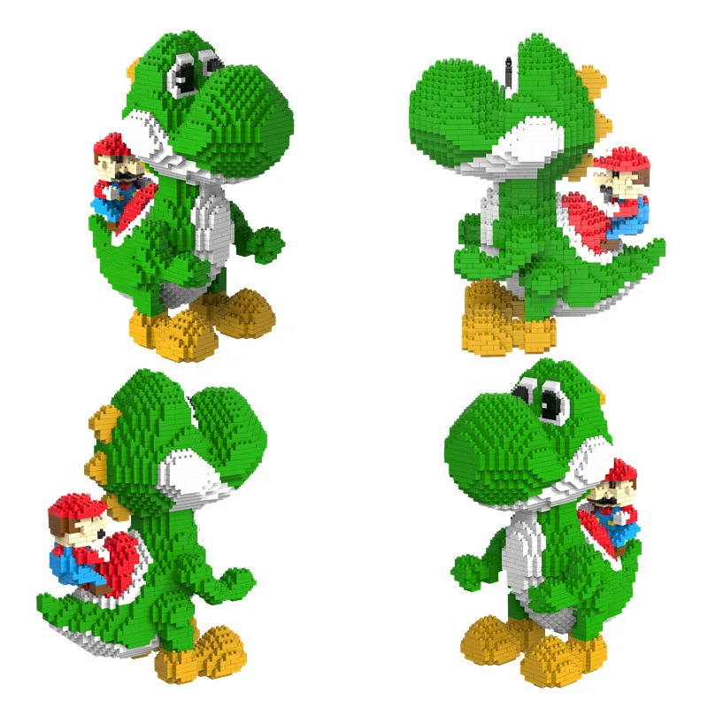 

2000pcs 9020/9003 Yoshi Mini Blocks Super Micro Blocks 3D Model Anime Diy Diamond Blocks Bricks Building Toy Children Gifts