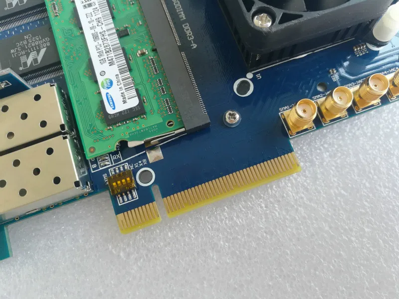 Плата XC6VLX365T ml605 xilinx fpga плата Virtex 6 pcie + 2 SODIMM DDR3 X SFP RJ45 FMC LPC PCIeX8|Демонстрационные