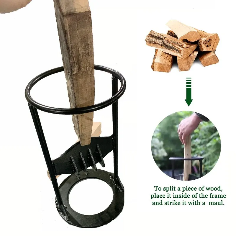 

Firewood Distributor - Manual Firewood Distributor Wedge Hatchet - Handmade Cast Iron Kindling Firewood Splitter