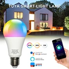 12 Вт 15 Вт E27 Smart WiFi светильник лампа RGB затемненные LED лампы приложение с просыпающимся Смарт ночной Светильник совместим с Alexa Echo Google Home