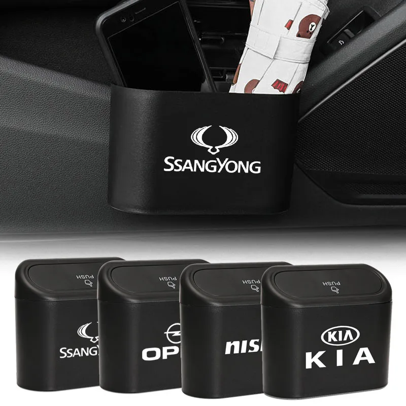 

1pcs Car Trash Bin Vehicle Garbage Dust Case Storage Box for Land Rover Discovery 3 4 R4 LR2 Range Rover Evoque Sport Dander 2 3