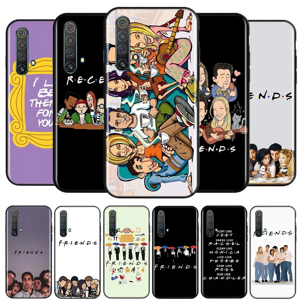 Мультяшные друзья ТВ для OPPO A74 A94 A93 A73 A53 A32 A31 A72 A12E A12 A11 A9 A5 2020 Φ AX7 черный мягкий ТПУ |