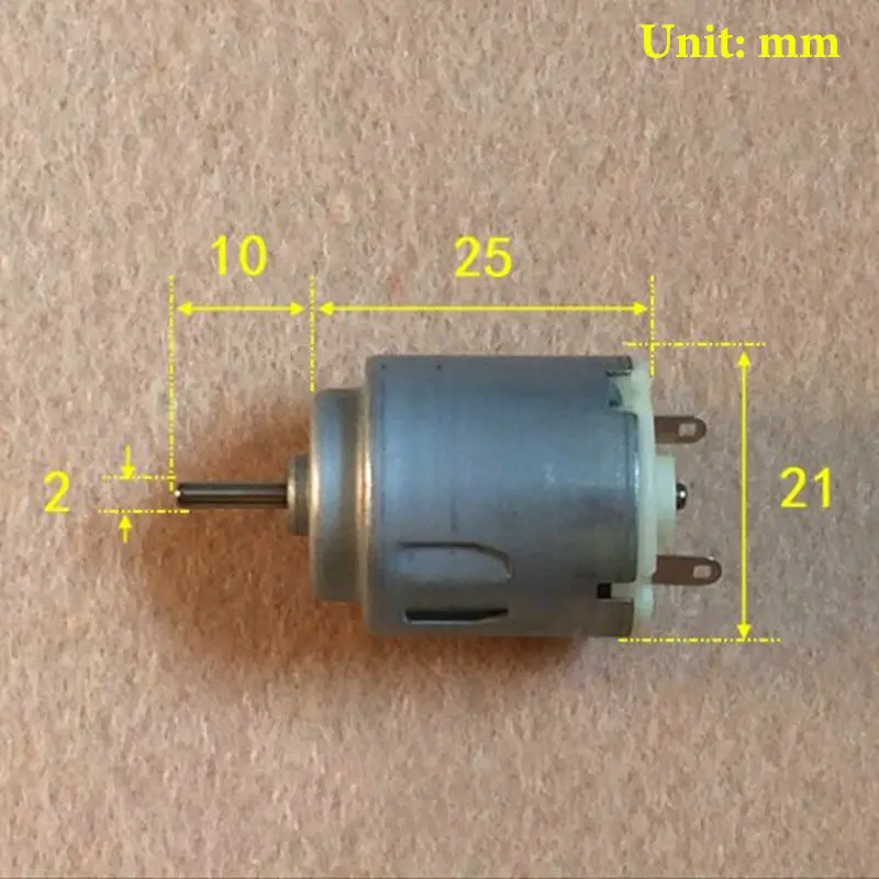 DC1.5V ~ 3V 11000RPM высокоскоростной большой крутящий момент 2 мм вал мини-мотор для