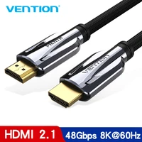 vention hdmi 2 1 cable 4k 120hz 3d high speed 48gbps hdmi cable for ps4 splitter switch box extender audio video 8k hdmi cable