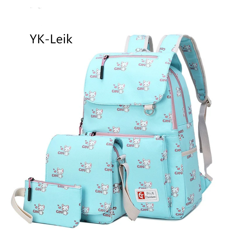 2023 fashion cartoon printing children school bags for girls Composite bags Casual travel lady backpack kids schoolbags mochila