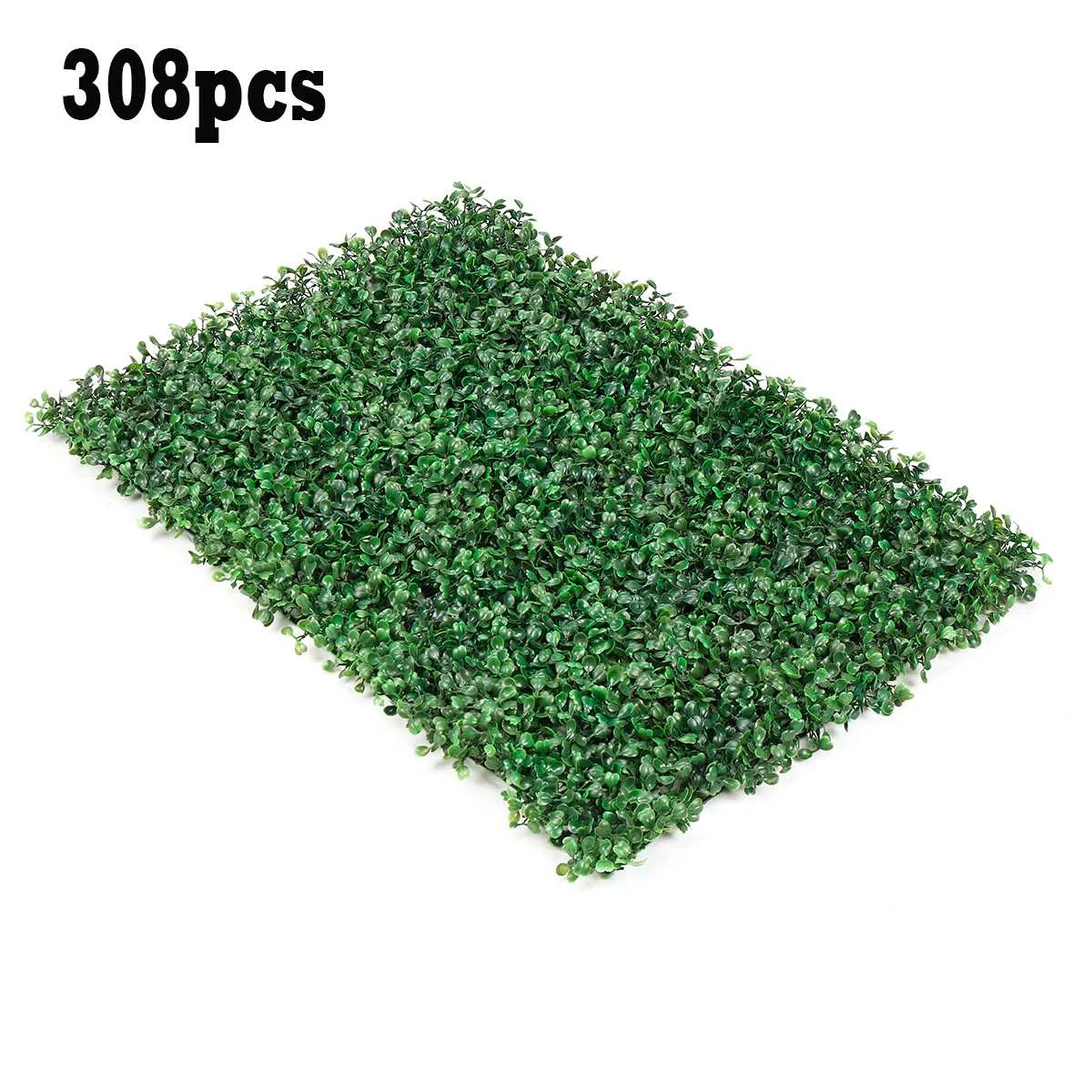 308pcs 1 шт. 40*60 см искусственные травы растения стены поддельные газон искусственная изгородь коврик травяной лист Цветущая искусственная листва для домашнего садового декора - Цвет: 308pcs
