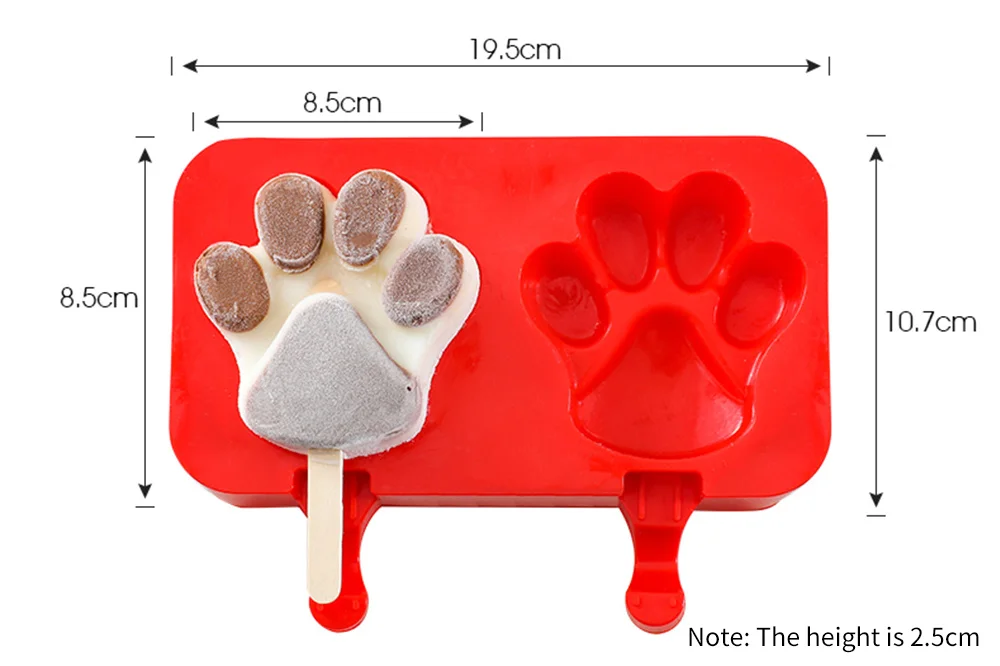 Силиконовая форма для мороженого в домашних условиях леденцов и 50 палочек