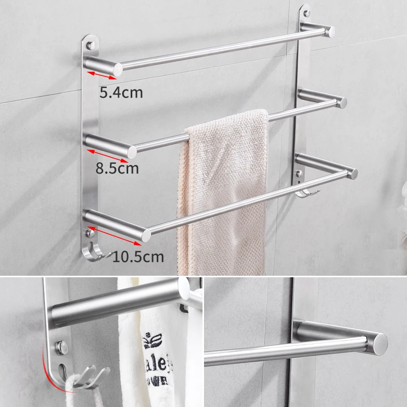 Настенный держатель для полотенец из нержавеющей стали | Обустройство дома