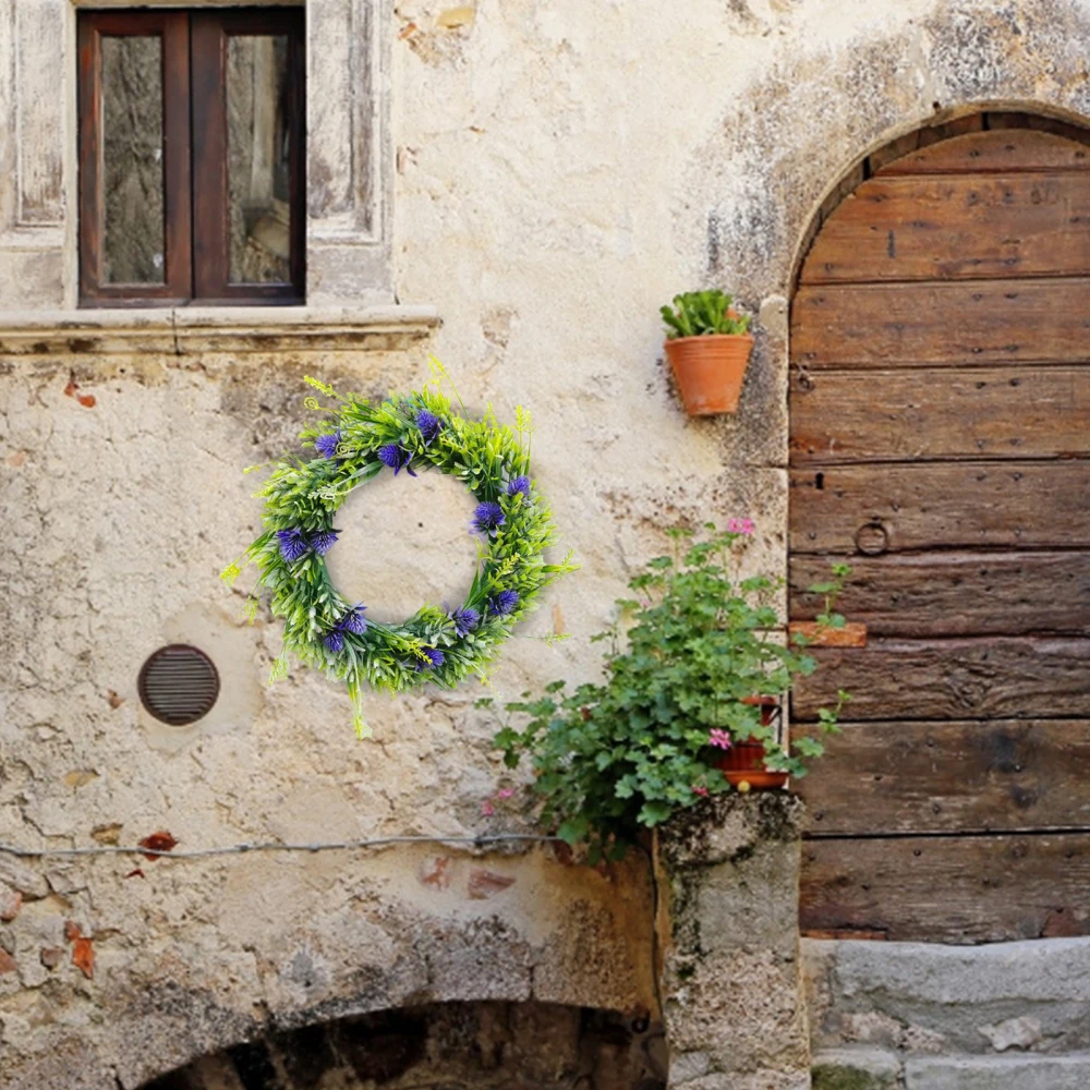 

Ornament Flower Wreaths Leaf Garland Uitable For Farmhouse Doors Semi-handmade Artificial Wedding Decoration