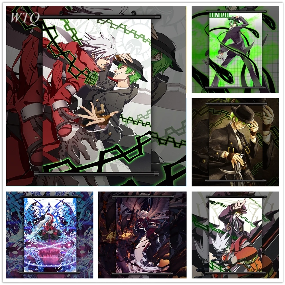 Блестящие аниме плакаты с изображением азама рагны крови